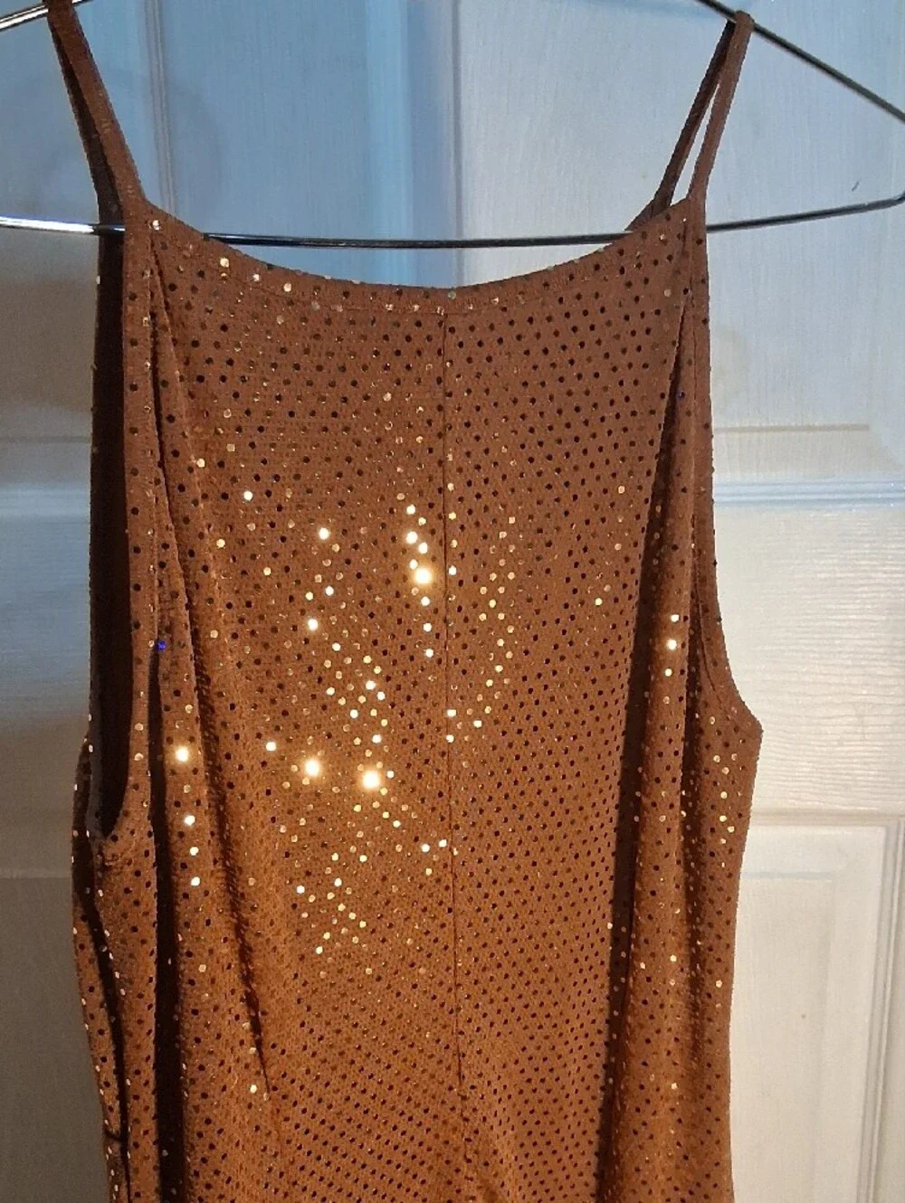 Sequin Maxi Dress in Copper - Women